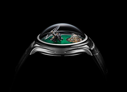 ENDEAVOUR CYLINDRICAL TOURBILLON<br>H.MOSER x MB&F<br>Cosmic Green